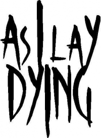 AS I LAY DYING die cut band decal