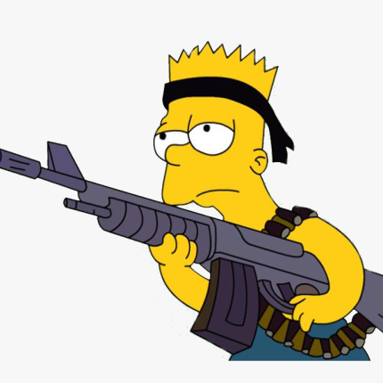 bart-simpson-RAMBO STICKER