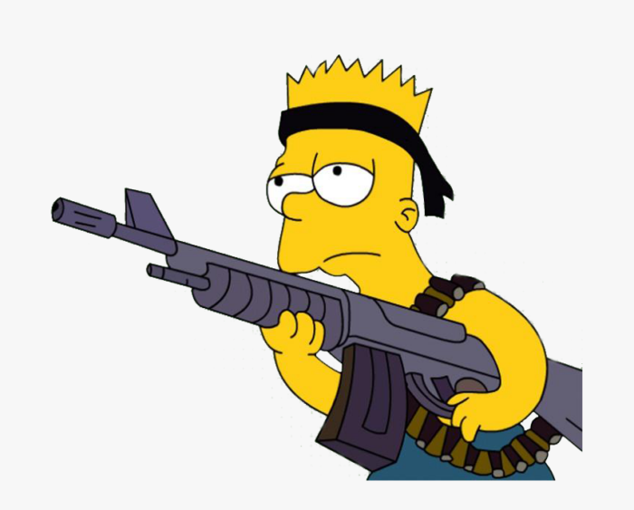 bart-simpson-RAMBO STICKER