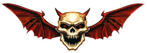 Bat Skull Decal Sticker