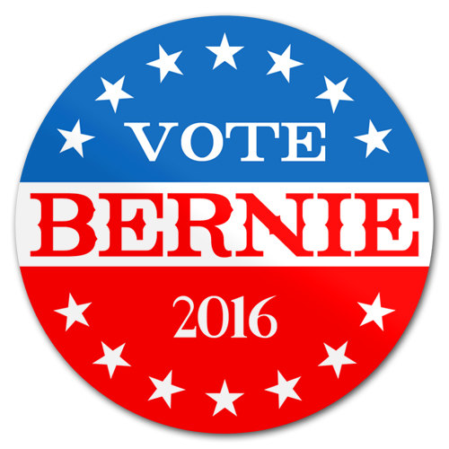 BERNIE 2016 ROUND STICKER 2