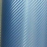 Carbon Fiber Adhesive Vinyl Sheet Decal BLUE