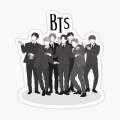 bts group band sticker