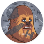 chewbacca wookiee star wars sticker 12