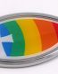 Christian Rainbow Jesus Fish 3D Auto Emblem