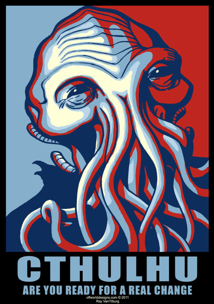 CTHULHU 2020 STICKER RWB