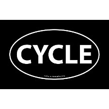 CYCLE OVAL STICKER
