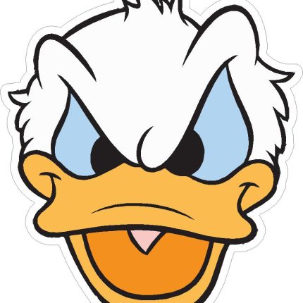 donald angry face sticker