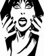 elvira mistress of the night die cut celeb decal