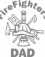 Firefighters Dad Decal