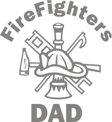 Firefighters Dad Decal