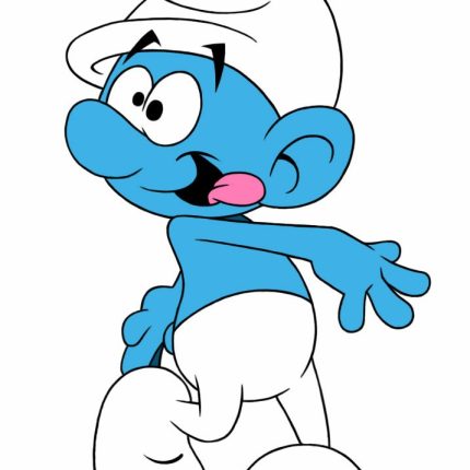 Fooly Smurf Color Sticker