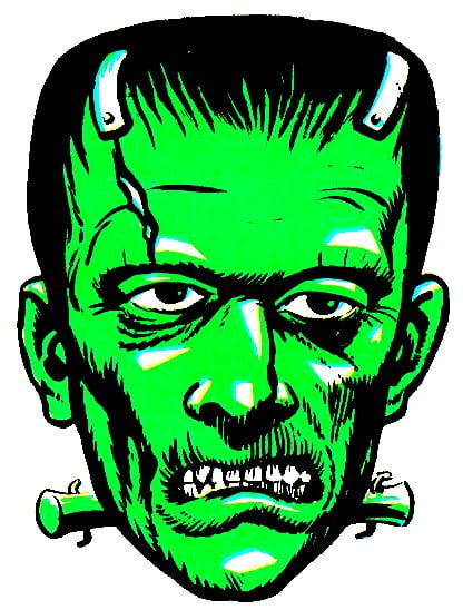 Frankenstien Color Decal