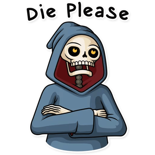 friendly death_grim reaper sticker 25