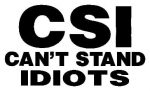 Funny CSI Sticker