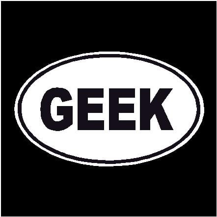 Geek Oval Decal