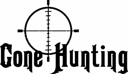 gone hunting scope decal
