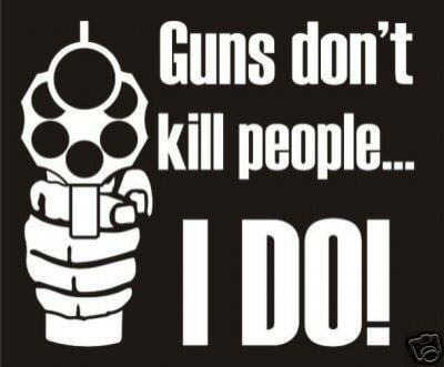 Guns Dont Kill I Do Die Cut Decal