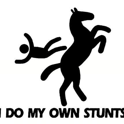 I do all my own stunts die cut vinyl car decal