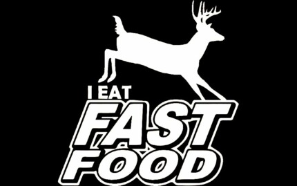 I eat Fast Food Deer Hunting Decal