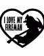 I Love My Fireman Decal