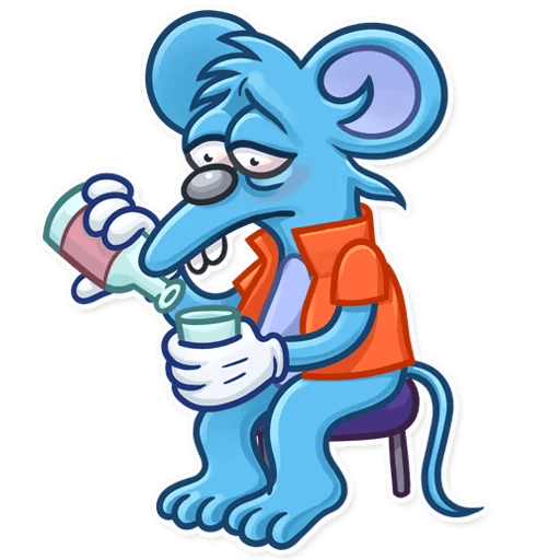 itchy and scratchy funny cartoon sticker 15