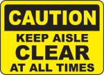 Keep Area Clear Signs and Decals 07