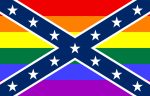 LGBT CONFEDERATE FLAG STICKER