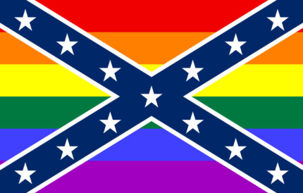 LGBT CONFEDERATE FLAG STICKER