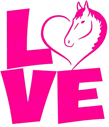 LOVE HORSES DECAL