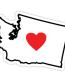 Love Wasington Sticker