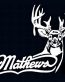 Mathews Archery Logo with Whitetail Deer Die Cut Decal