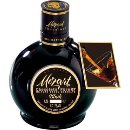 Mozart Chocolate Black Liqueur Bottle