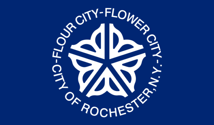 New York Rochester City flag Sticker