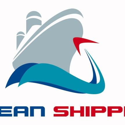 ocean shipping logo sticker