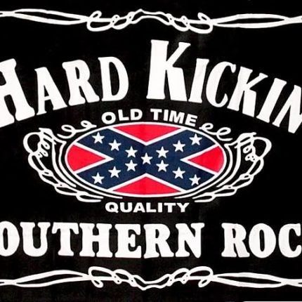 old time rebel hard kickin souther rock sticker