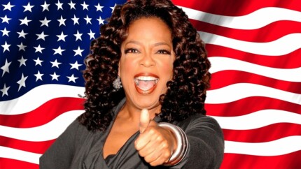 oprah 2020 usa flag thumbs up