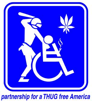 partnership for a THUG free america sticker
