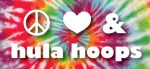 Peace Love and Hula Hoops Sticker