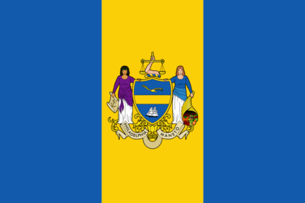 Pennsylvania Philadelphia City Flag Sticker