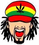 RASTA DUDE STICKER