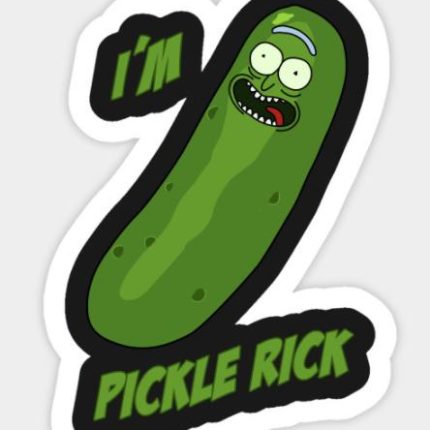 RICK AND MORTY pickle Rick Sticker