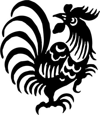 Rooster decal