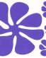 scooby flower purple car stickers 2