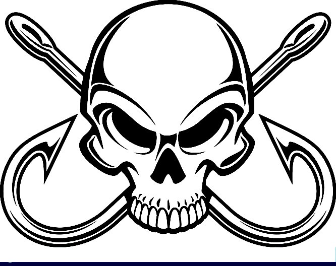 skull-crossing-fish-hooks-die cut decal