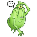 slimer ghost busters funny sticker 7