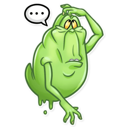 slimer ghost busters funny sticker 7