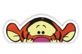 tigger peeking sticker