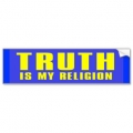 truth my religion bumper sticker