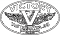 Victory Motorcycles Polaris die cut oval decal